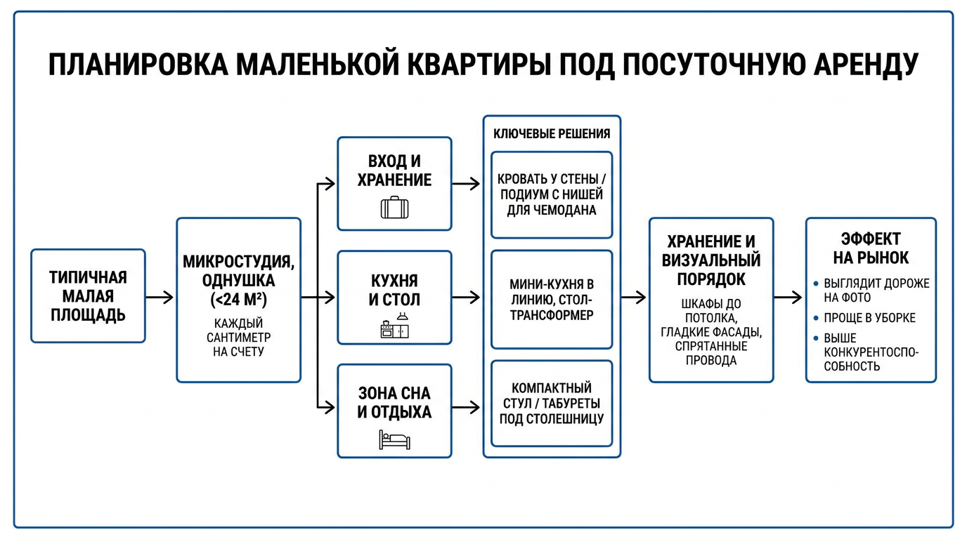 Планировка на малой площади: как разместить всё и не перегрузить